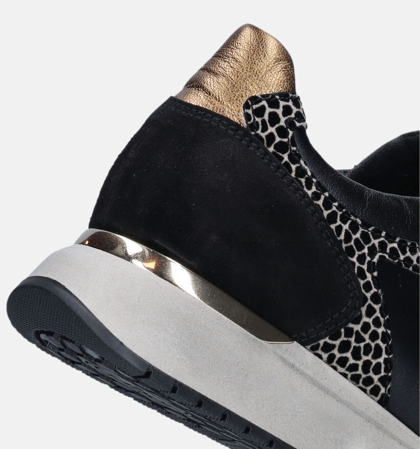 Gabor OptiFit Zwarte Sneakers voor dames (348081) - geschikt voor steunzolen