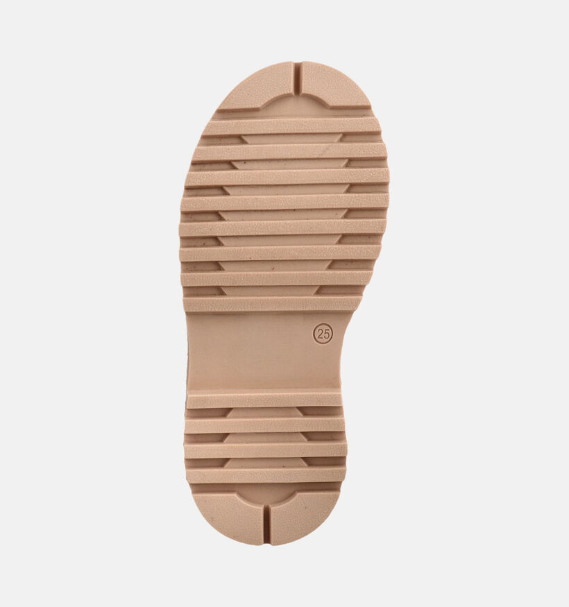 Milo & Mila Embroidery Lichtbruine Chelsea Boots voor meisjes (376433) - geschikt voor steunzolen