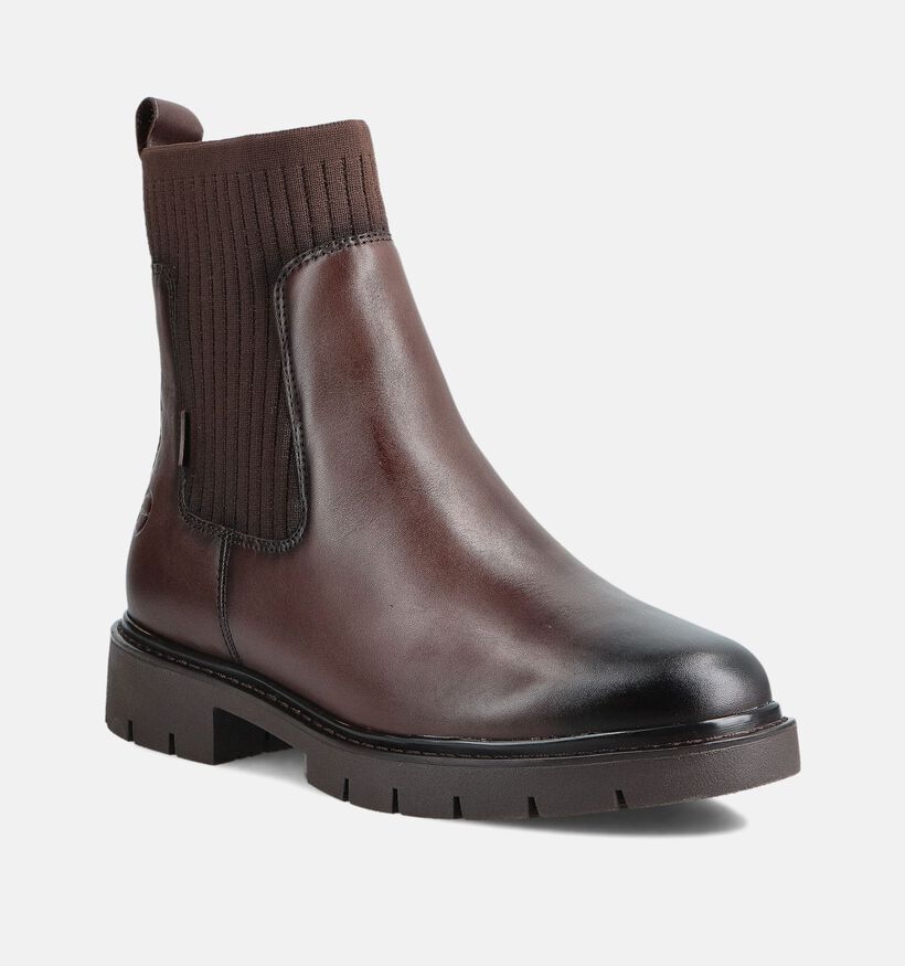 Tamaris Comfort Bottines Chelsea en Brun foncé pour femmes (362914) - pour semelles orthopédiques