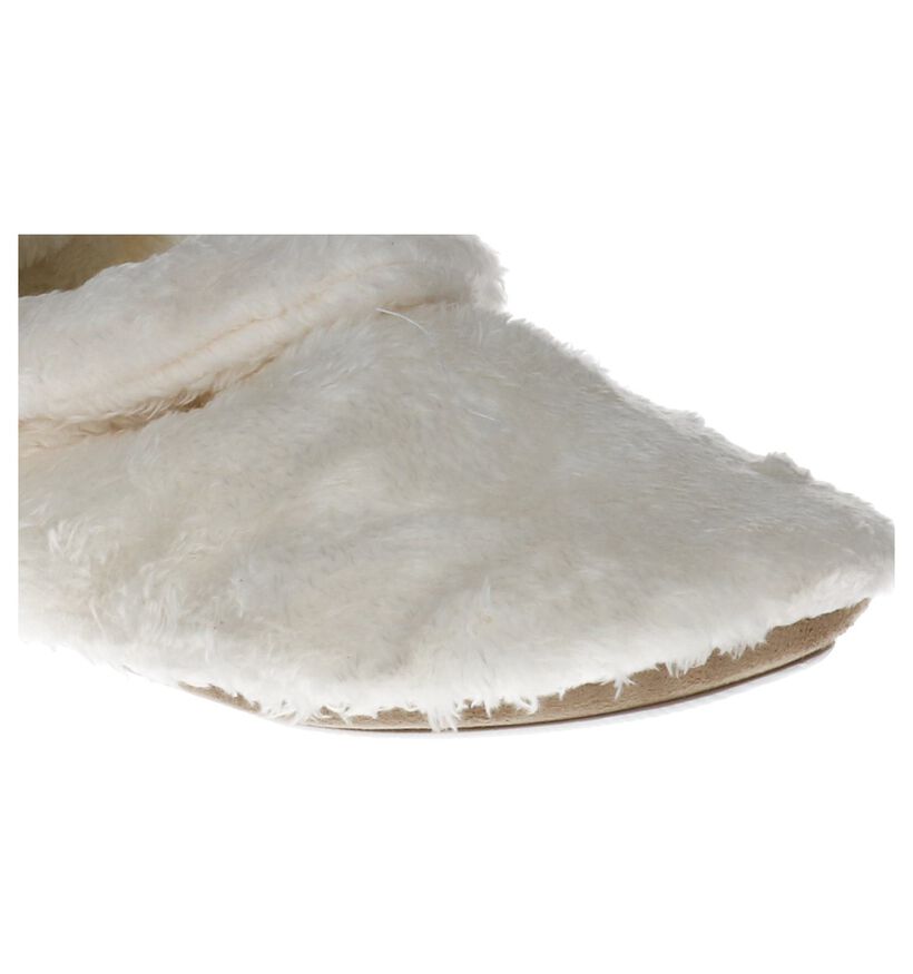 Youh! Ecru Pantoffels in faux fur (234588)