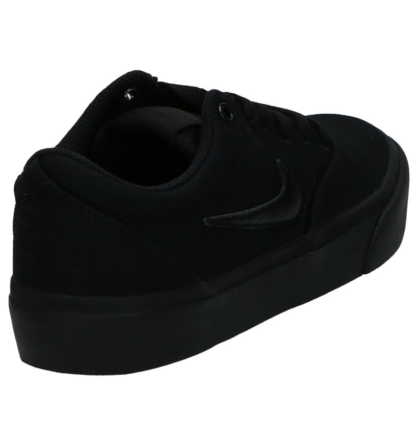 Nike SB Charge Canvas Baskets en Noir en textile (274799)