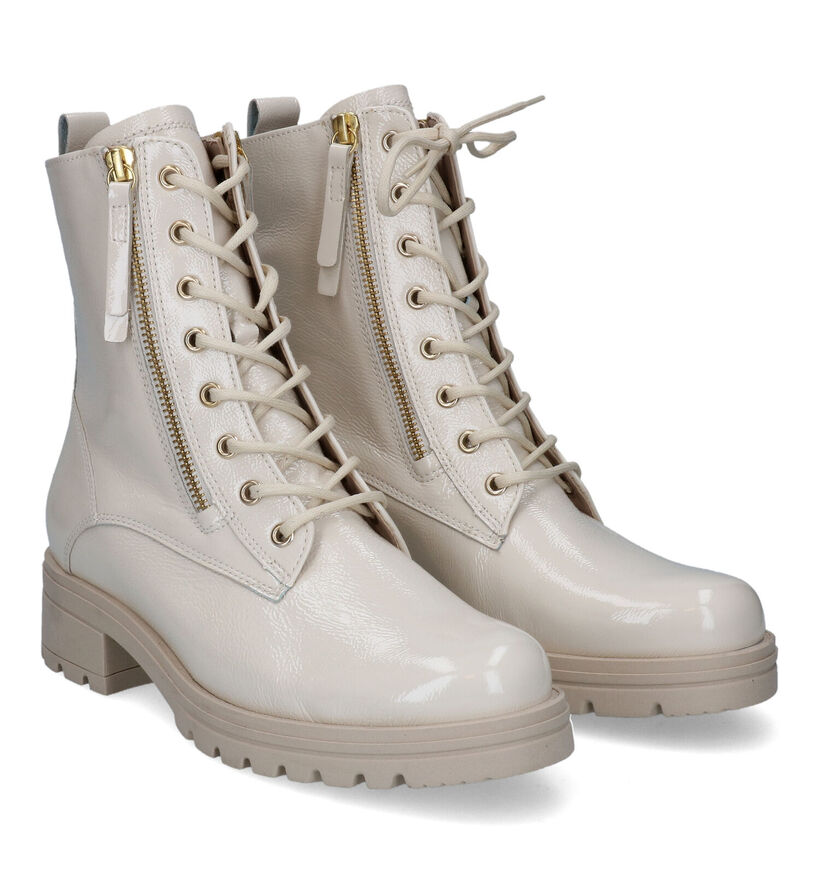 Gabor OptiFit Bottines en Ecru en cuir (315221)