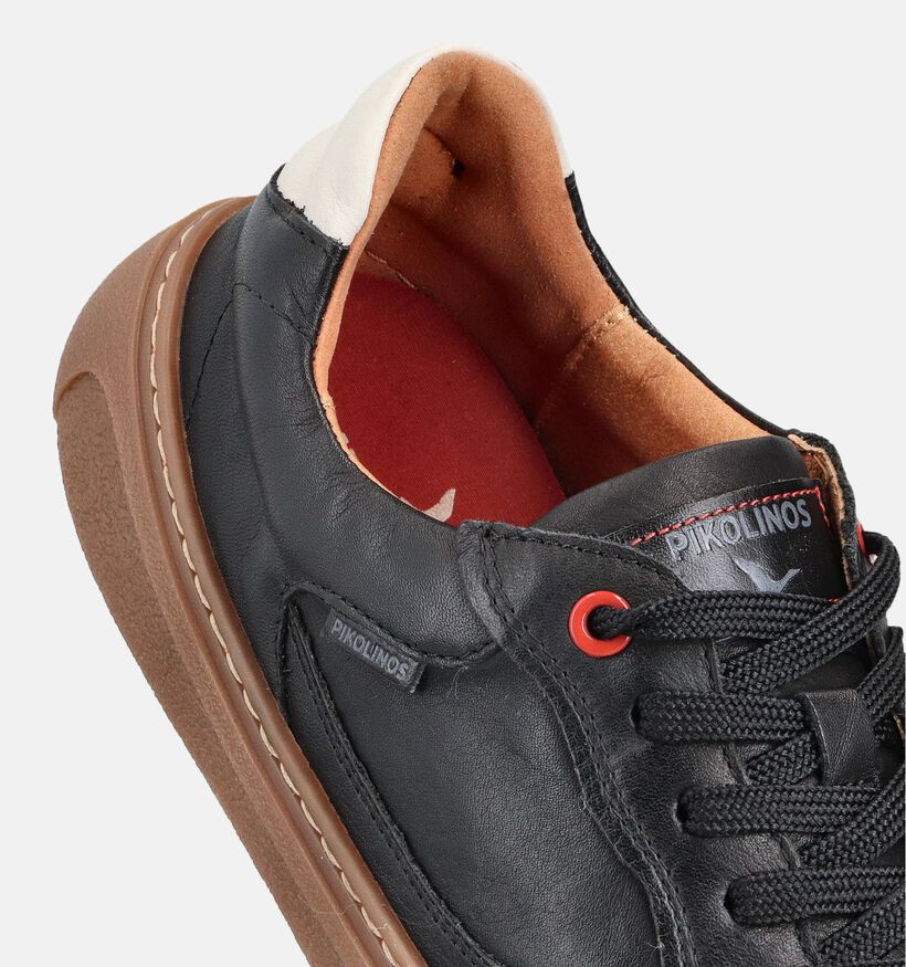 Pikolinos Aranjuez Zwarte Veterschoenen voor heren (373350) - geschikt voor steunzolen