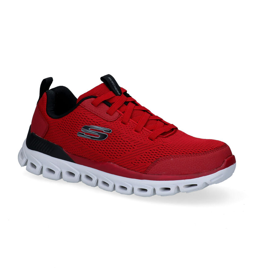 Skechers Glide Step Rode Sneakers in stof (295649)