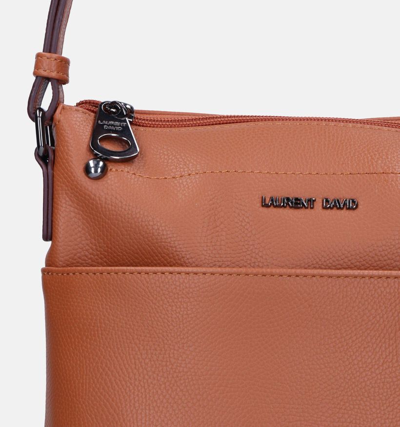 Laurent David Nos 005 Sac porté croisé en Cognac pour femmes (337072)