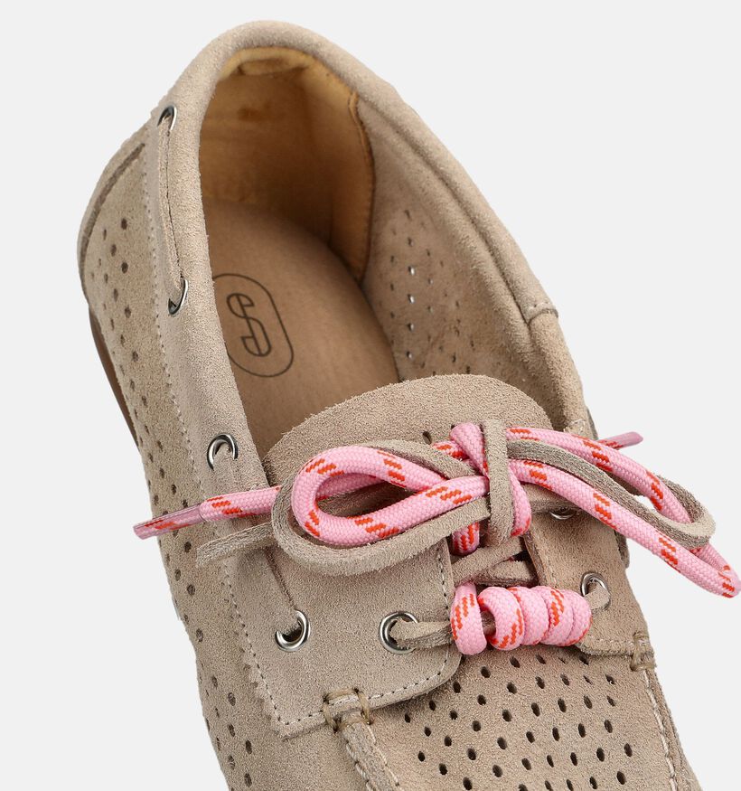 Shoecolate Chaussures plates en Beige pour femmes (384037)