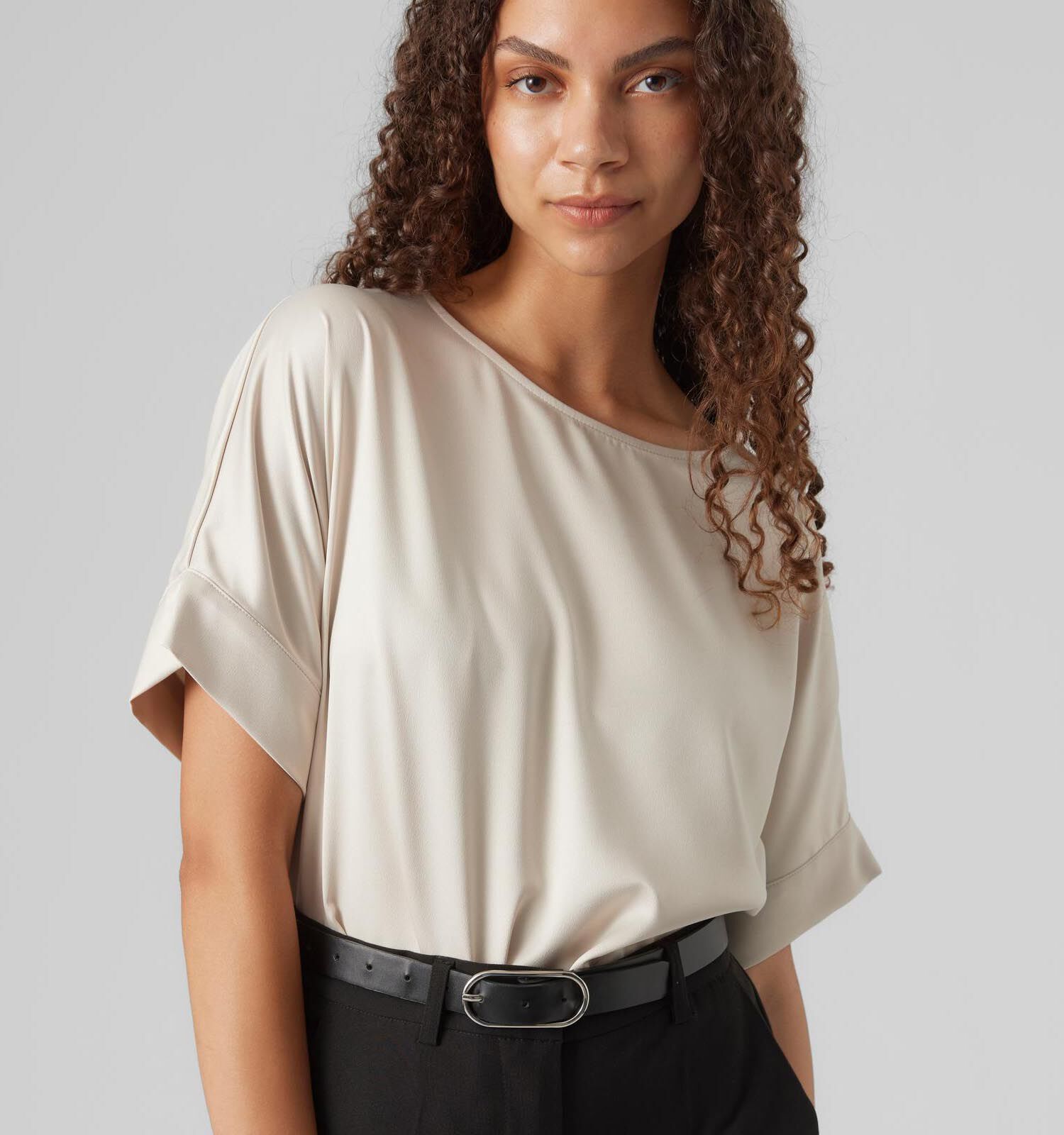 Beige online dames shirt