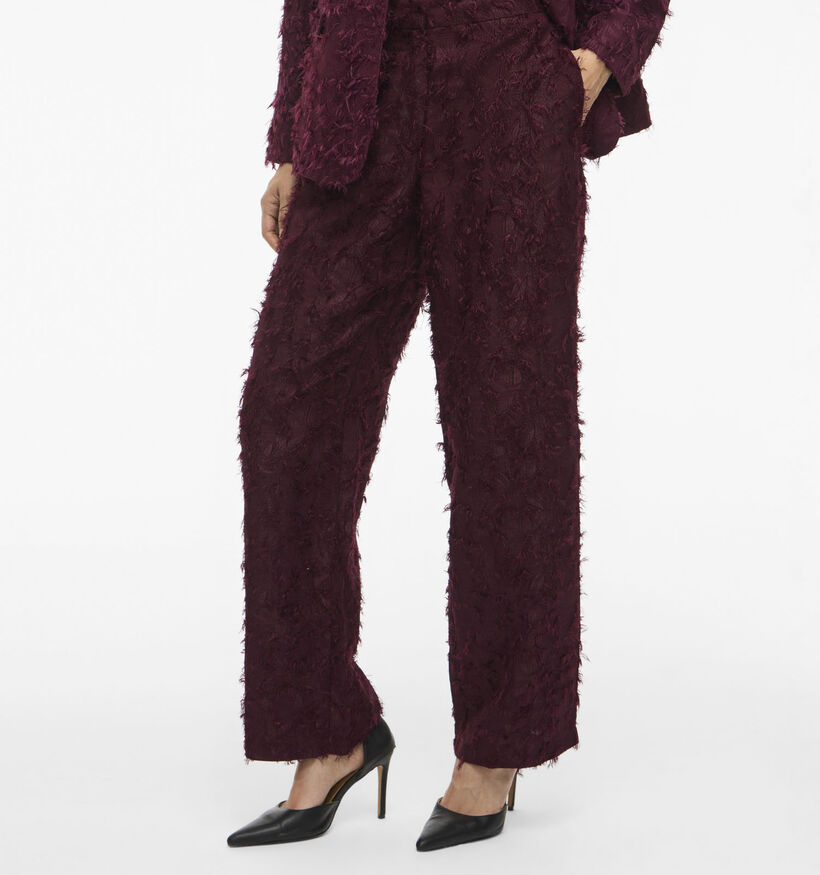 Vila Wagne Bordeaux Broek voor dames (365590)