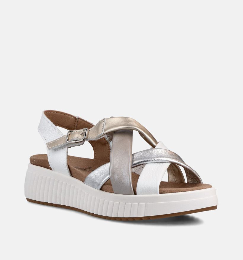 Solemade Harper 15 Zilveren Sandalen voor Steunzolen voor dames (371650) - geschikt voor steunzolen