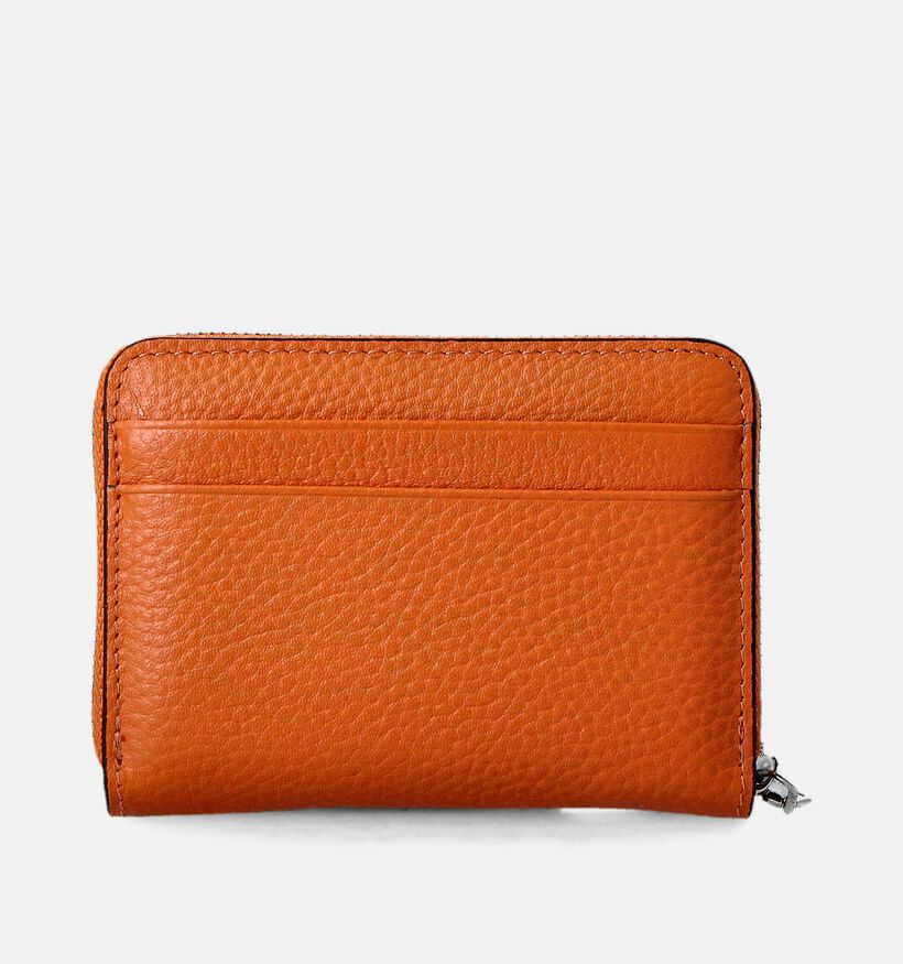 Crinkles Oranje Ritsportemonnee voor dames (358078)