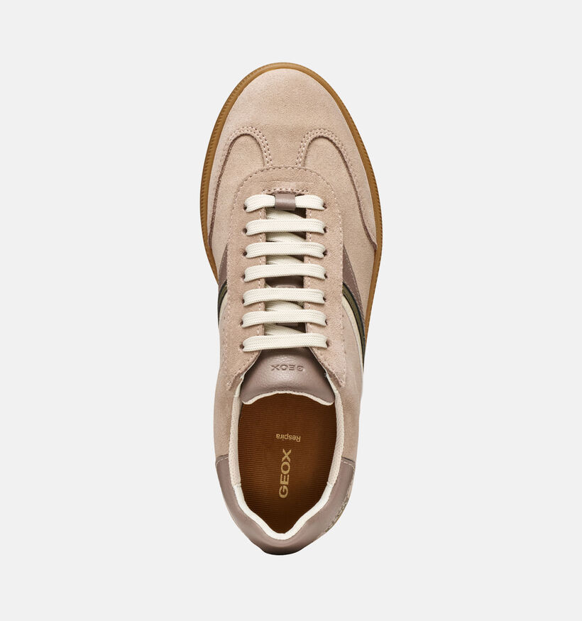Geox Meleda Baskets en Taupe pour femmes (360133) - pour semelles orthopédiques