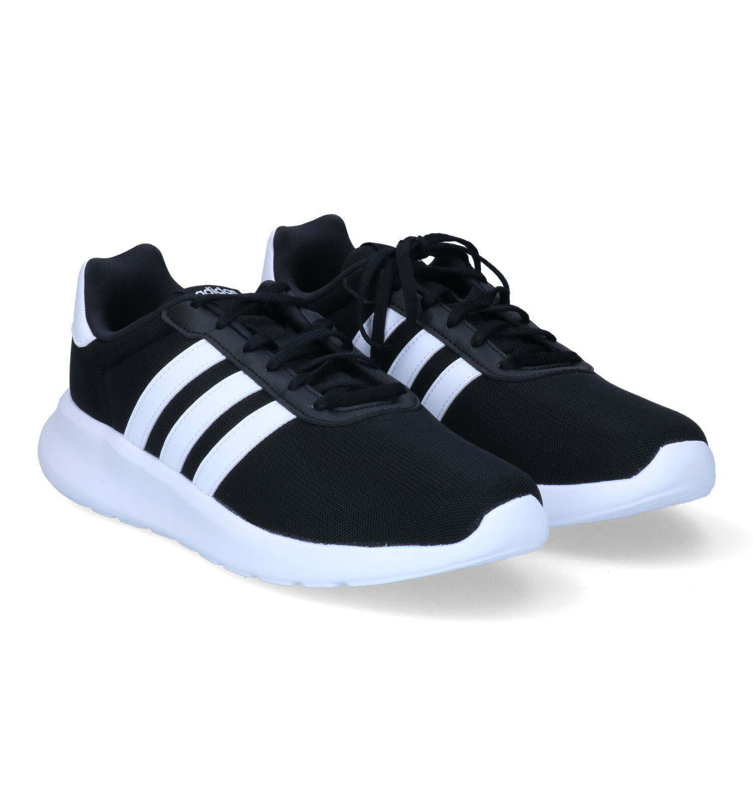 Adidas lite racer sneakers zwart heren store