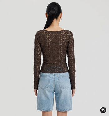 Vero Moda T-shirts Zwart/Bruin