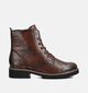 Remonte Donkerbruine Boots met Veter voor dames (377956) - geschikt voor steunzolen