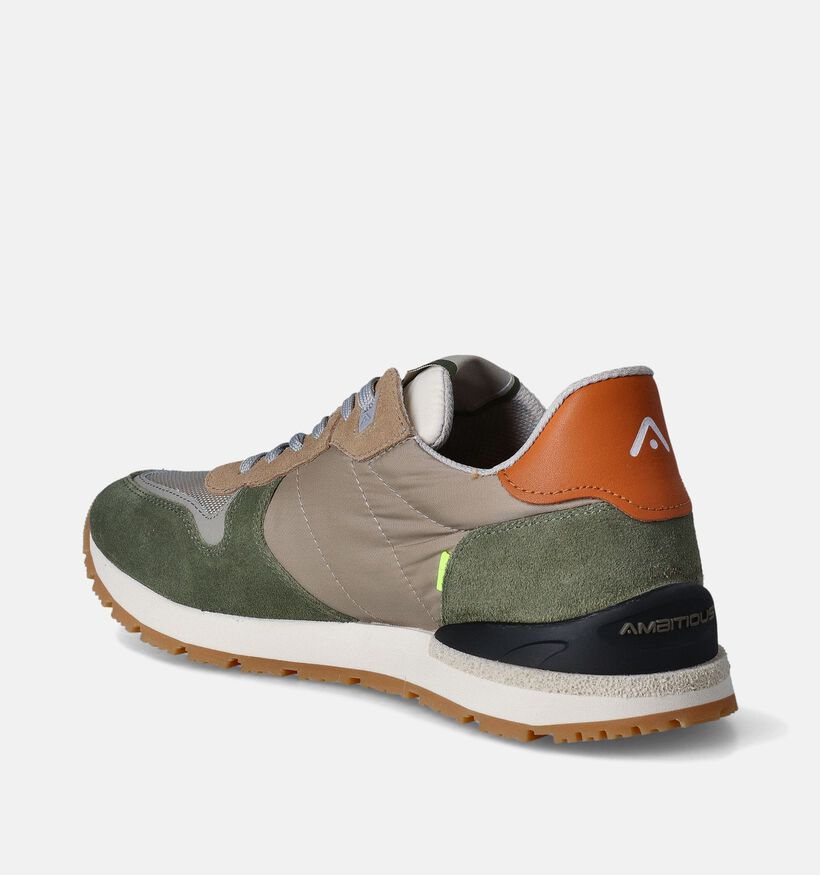 Ambitious Crosby Kaki Veterschoenen voor heren (356165) - geschikt voor steunzolen