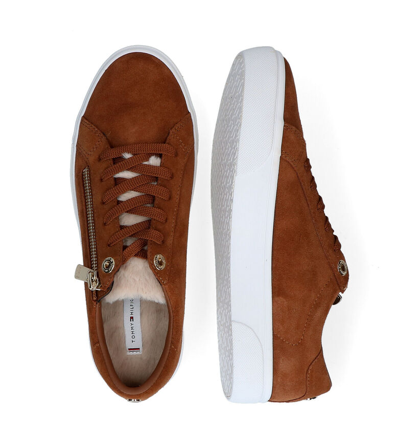 Tommy Hilfiger Cognac Veterschoenen voor dames (295232)