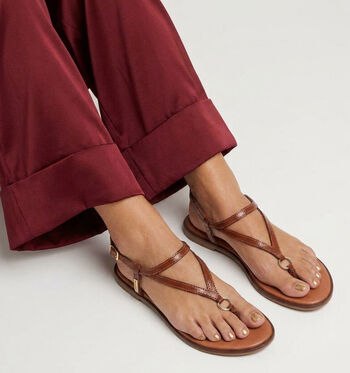 Les Tropeziennes Sandalen Goud/Cognac