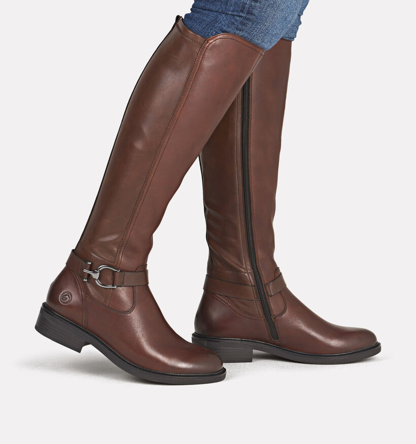 Remonte Bruine Laarzen voor dames (363578) - geschikt voor steunzolen