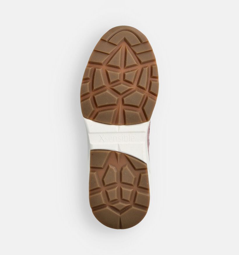 Xsensible Ponte Vecchio Baskets en Marron/Rose pour femmes (363597) - pour semelles orthopédiques