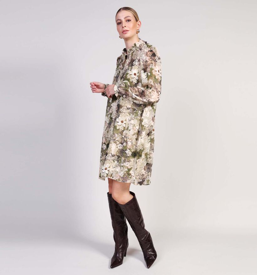 Sisters Point Elza  Robe mi-longue en Vert pour femmes (371956)