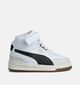 Puma Shuffle Downtown Witte Hoge Sneakers voor jongens, meisjes (359200) - geschikt voor steunzolen