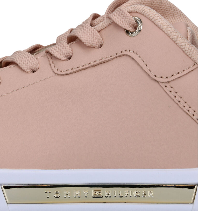 Tommy Hilfiger Court Baskets en Rose pour femmes (320996) - pour semelles orthopédiques