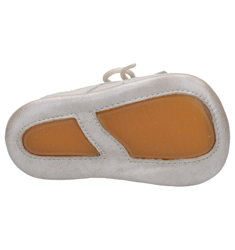 Beberlis Chaussons pour bébé en Beige clair en verni (271460)