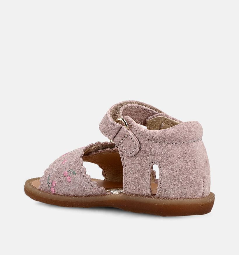 Naturino Maya Embr Suede Lila Babysandalen voor meisjes (371574)