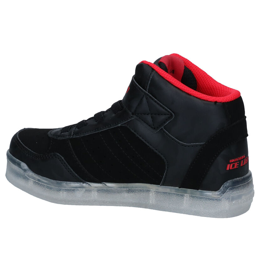 Skechers Ice Lights Ultra Baskets en Noir en simili cuir (294011)