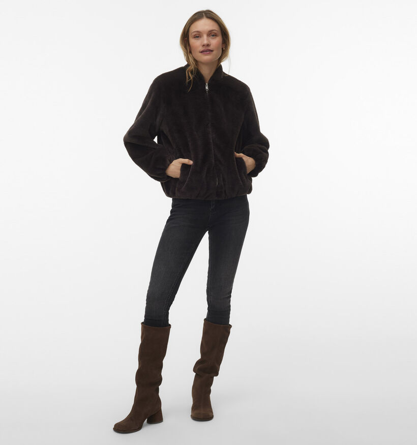 Vero Moda Sonjaliga Donkerbruine Korte Jas voor dames (377547)