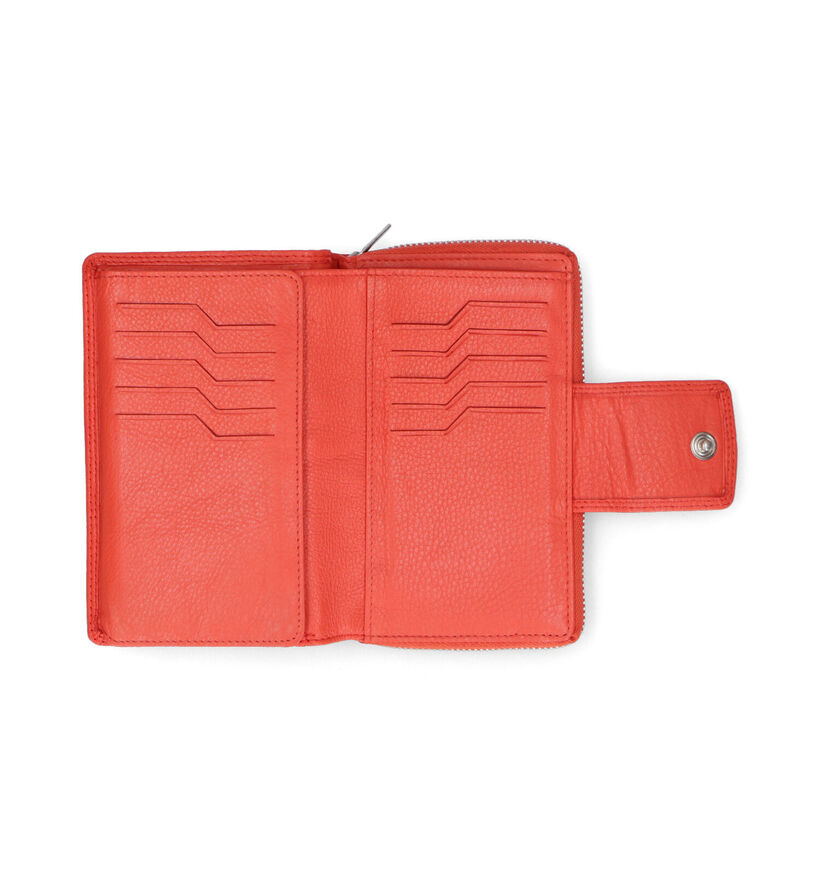 Euro-Leather Oranje Ritsportemonnee voor dames (324029)
