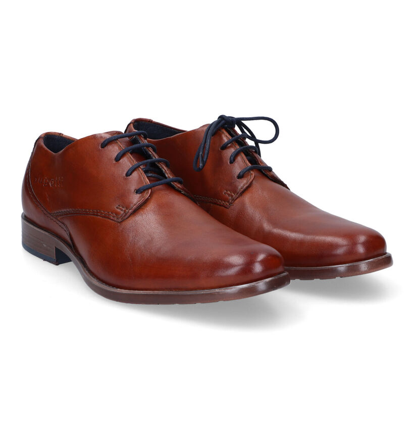 Bugatti Licio Chaussures à lacets en Cognac en cuir (311561)