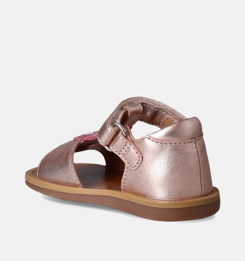 Pom d'Api Poppy Papillon Sandales pour bébé en Rose pour filles (354621)