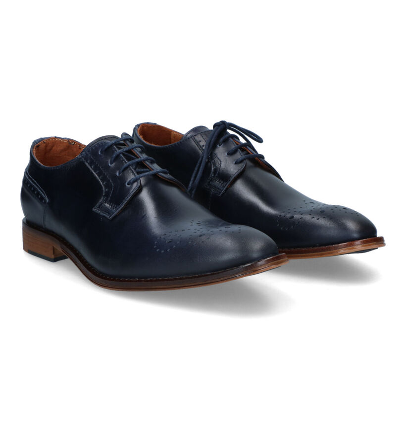 Via Borgo Chaussures classiques en Bleu foncé pour hommes (317300)