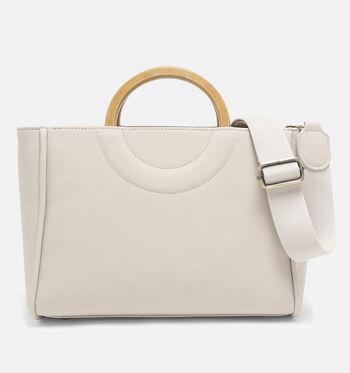 Sac à main beige