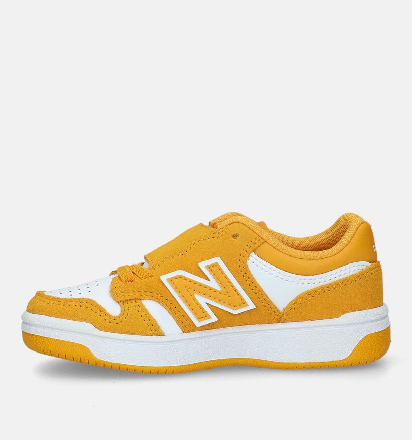 New Balance PHB480 Baskets en Jaune pour filles, garçons (327756) - pour semelles orthopédiques