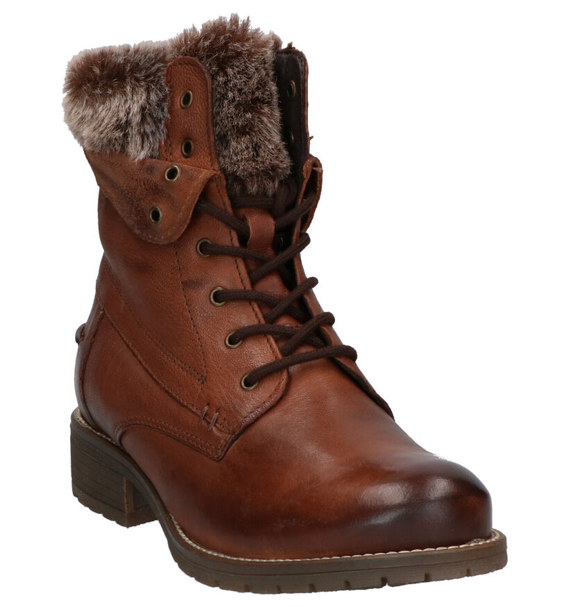 Mario Rossi Bottines en Cognac en cuir (255176)