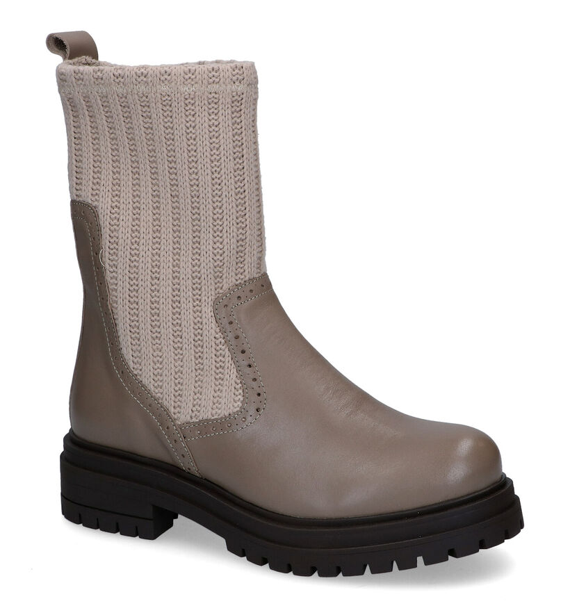 March23 Cover Chelsea Boots en Taupe pour femmes (296608)