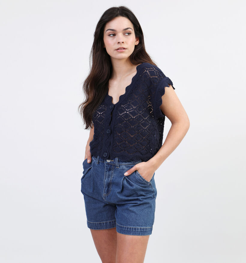 Vero Moda Celia Cardigan en tricot en Bleu pour femmes (327219)
