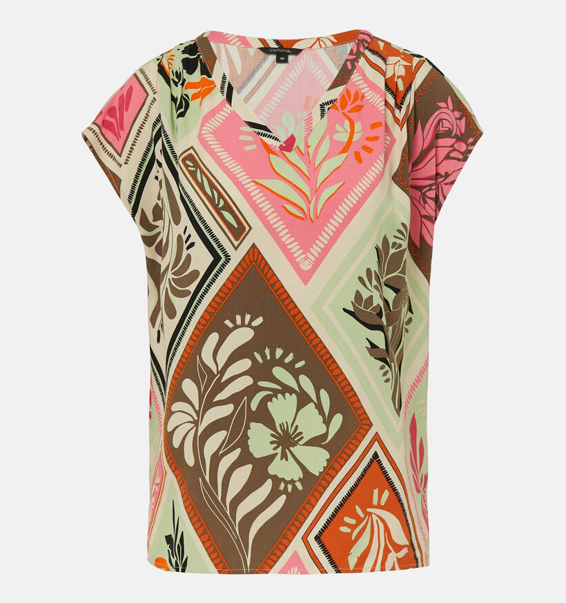 comma Blouse en Vert pour femmes (359405)
