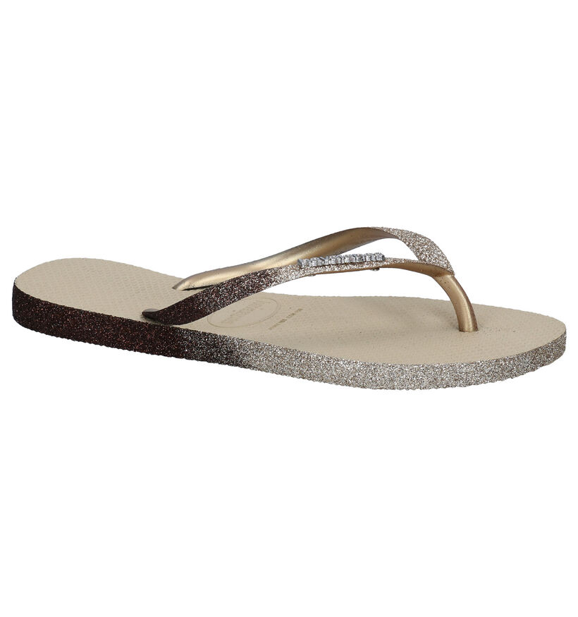 Havaianas Slim Tongs en Beige en synthétique (289779)