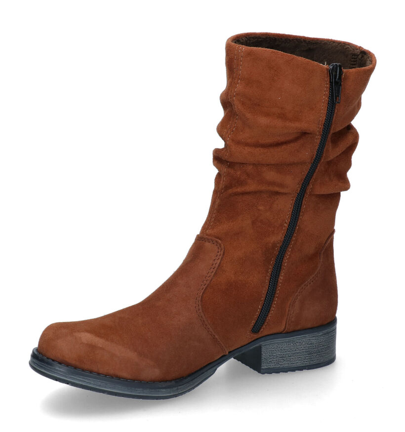 Rieker Bottes courtes en Cognac en daim (297940)