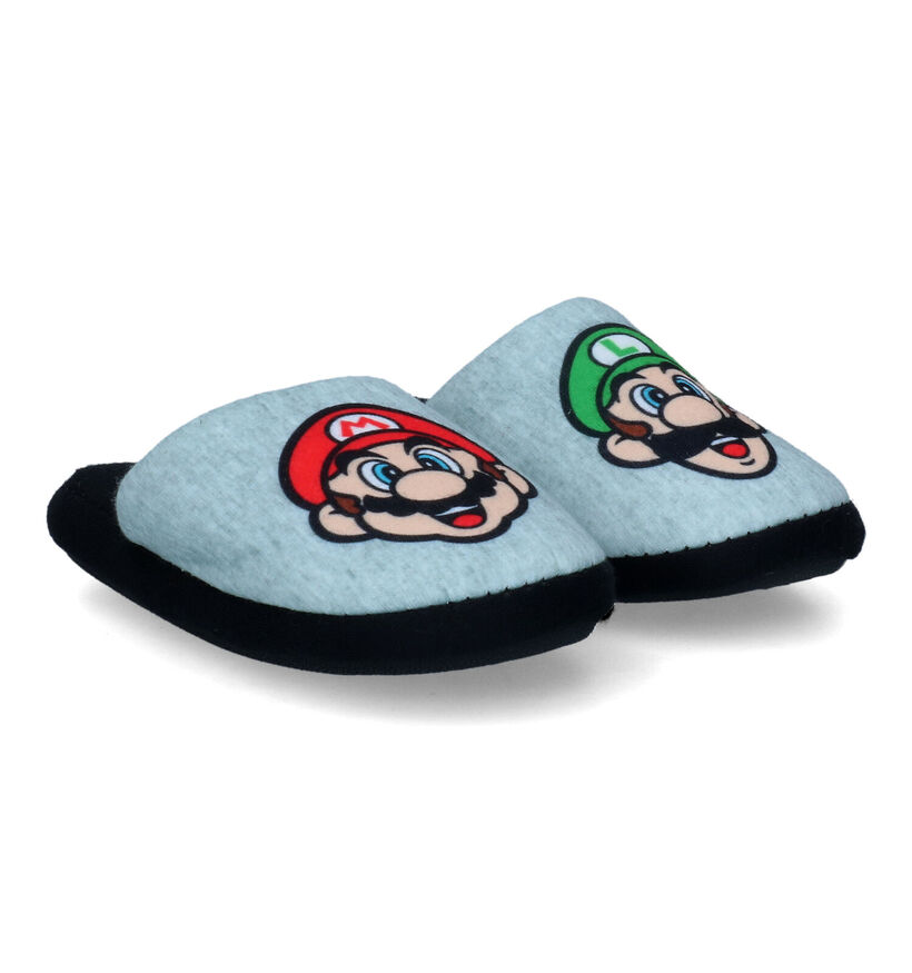 Super Mario Grijze Pantoffels voor jongens (313625)