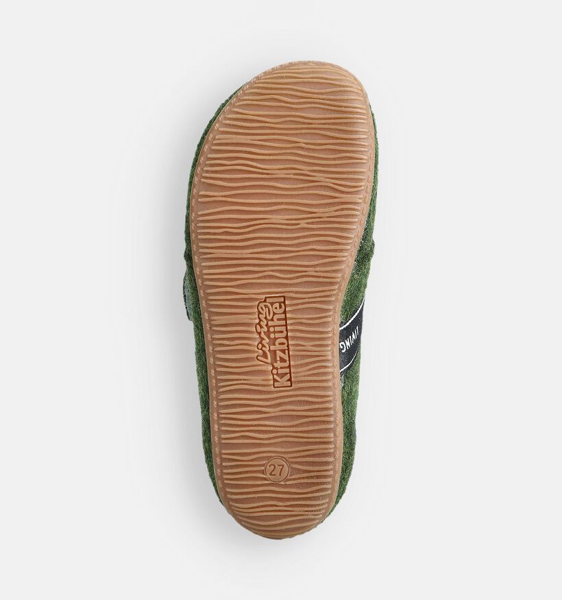 Living Kitzbühel Pantoufles fermées en Vert pour filles, garçons (365718)