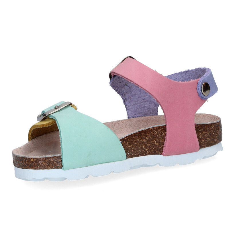 Milo & Mila Pastel Sandalen in nubuck (320204)