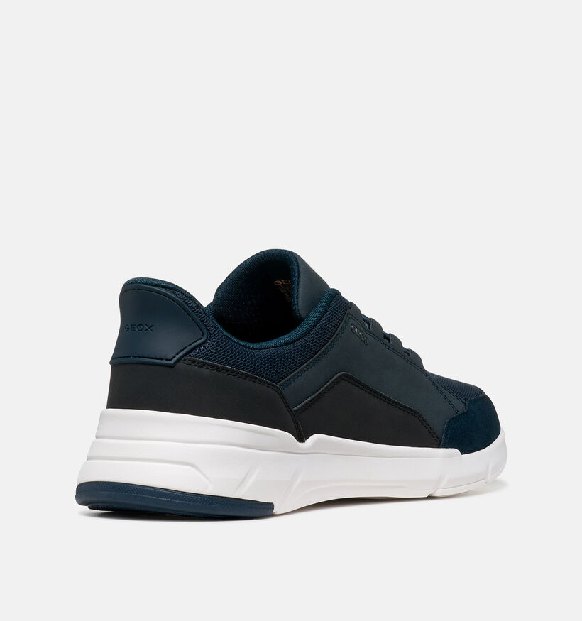 Geox U Vittour Plus Donkerblauwe Veterschoenen voor heren (369589) - geschikt voor steunzolen