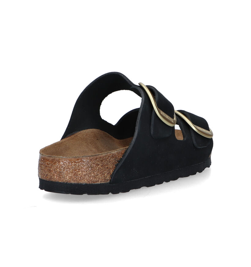 Birkenstock Arizona Big Buckle Zwarte Slippers voor dames (322632)