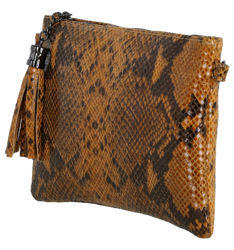 Hampton Bays Gele Crossbody Tas in leer (275631)