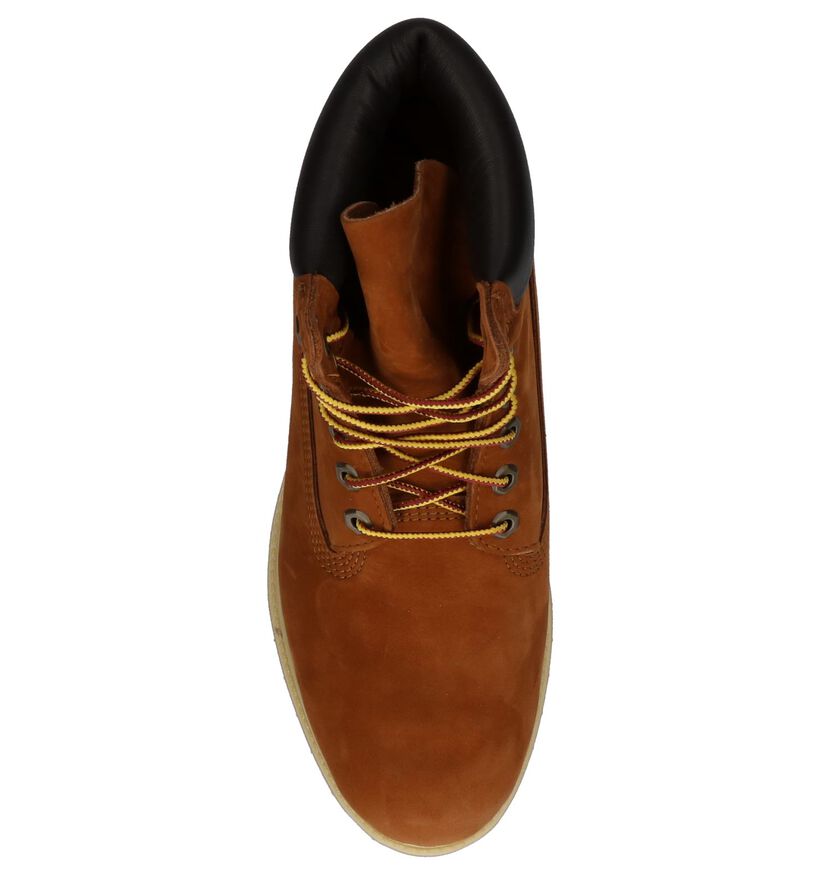 Timberland 6 Inch Premium Bottines en Cognac en nubuck (255586)