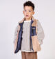 Little David Beige/Blauwe Bodywarmer voor jongens (366528)